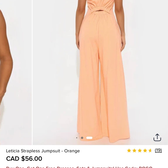 Fashion nova strapless jumpsuit - Picture 5 of 5